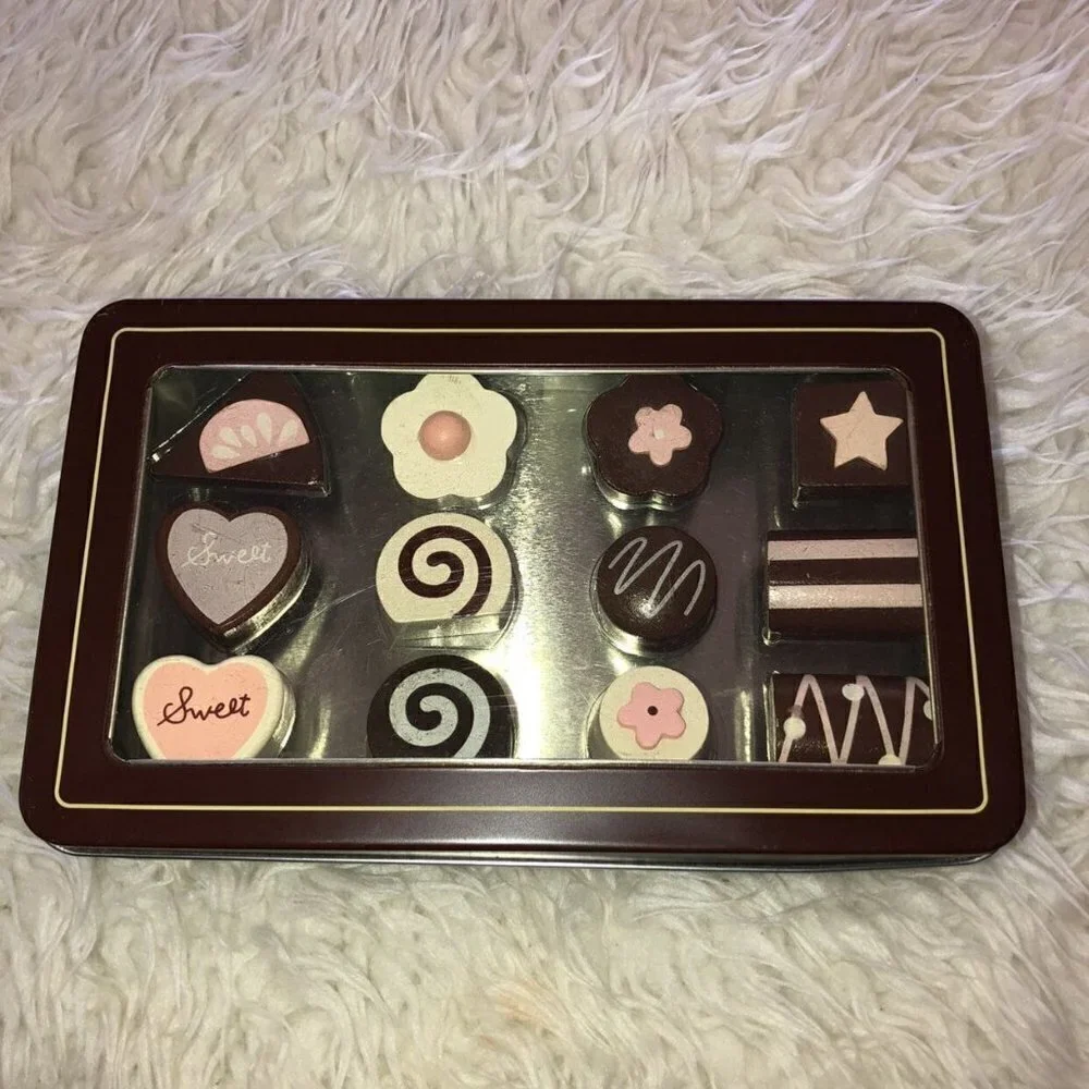 Chocolate Candy Wood Memory Shape Game